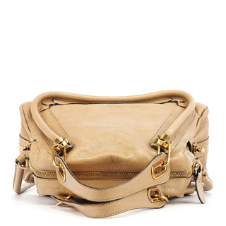 Chloe Beige Leather Paraty 2-Way Bag