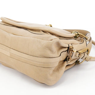 Chloe Beige Leather Paraty 2-Way Bag