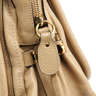 Chloe Beige Leather Paraty 2-Way Bag