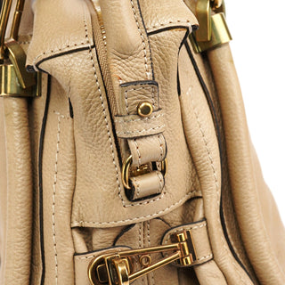 Chloe Beige Leather Paraty 2-Way Bag