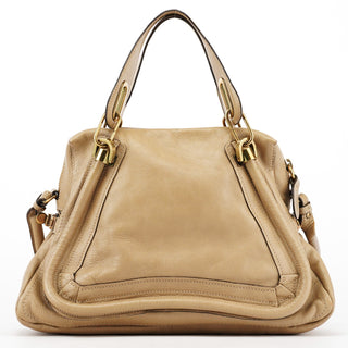 Chloe Beige Leather Paraty 2-Way Bag