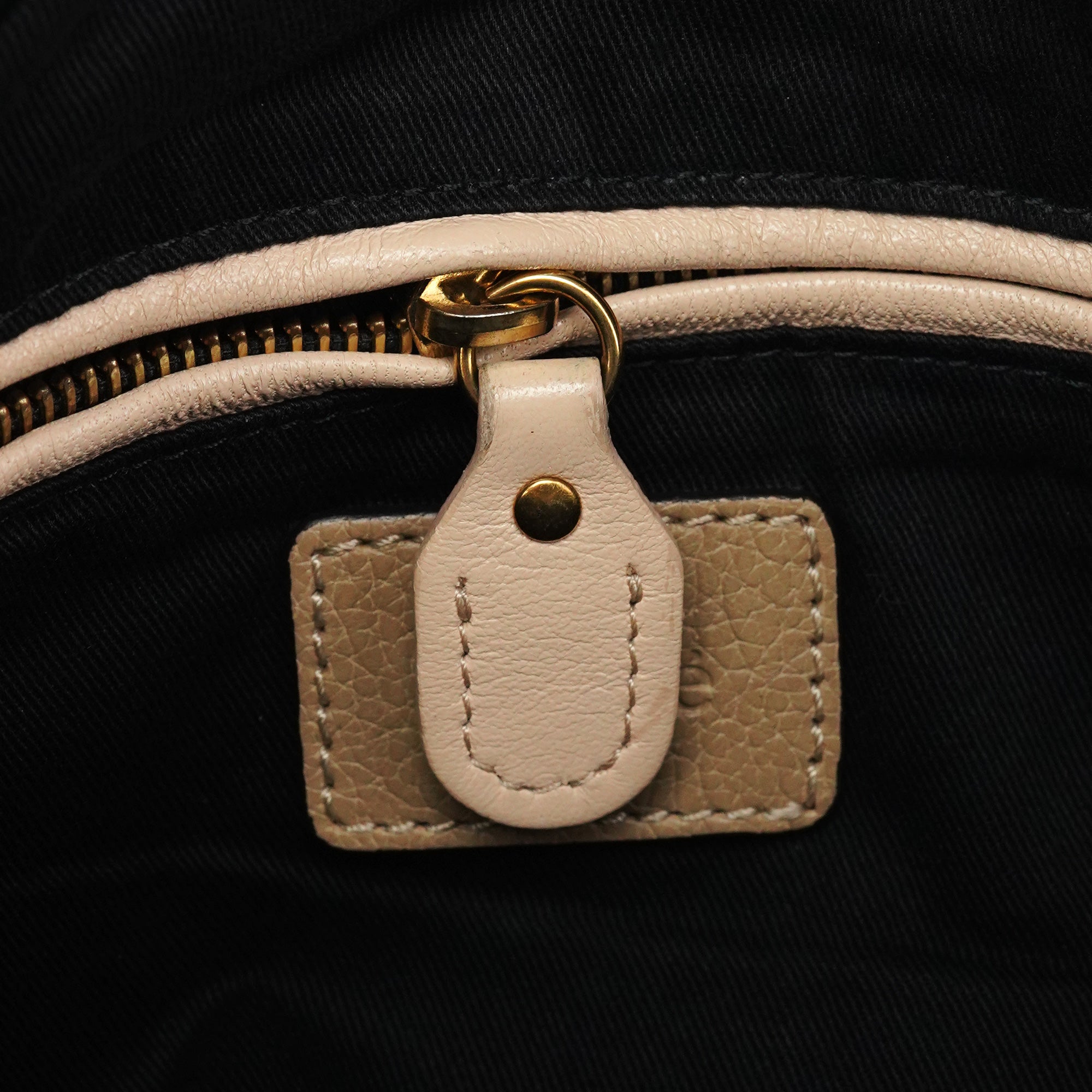 Chloe Beige Leather Paraty 2-Way Bag