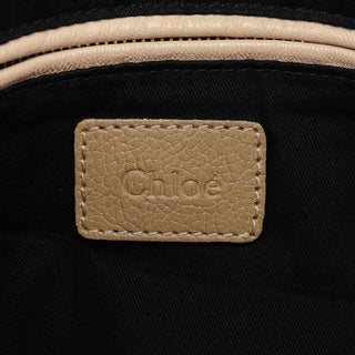 Chloe Beige Leather Paraty 2-Way Bag