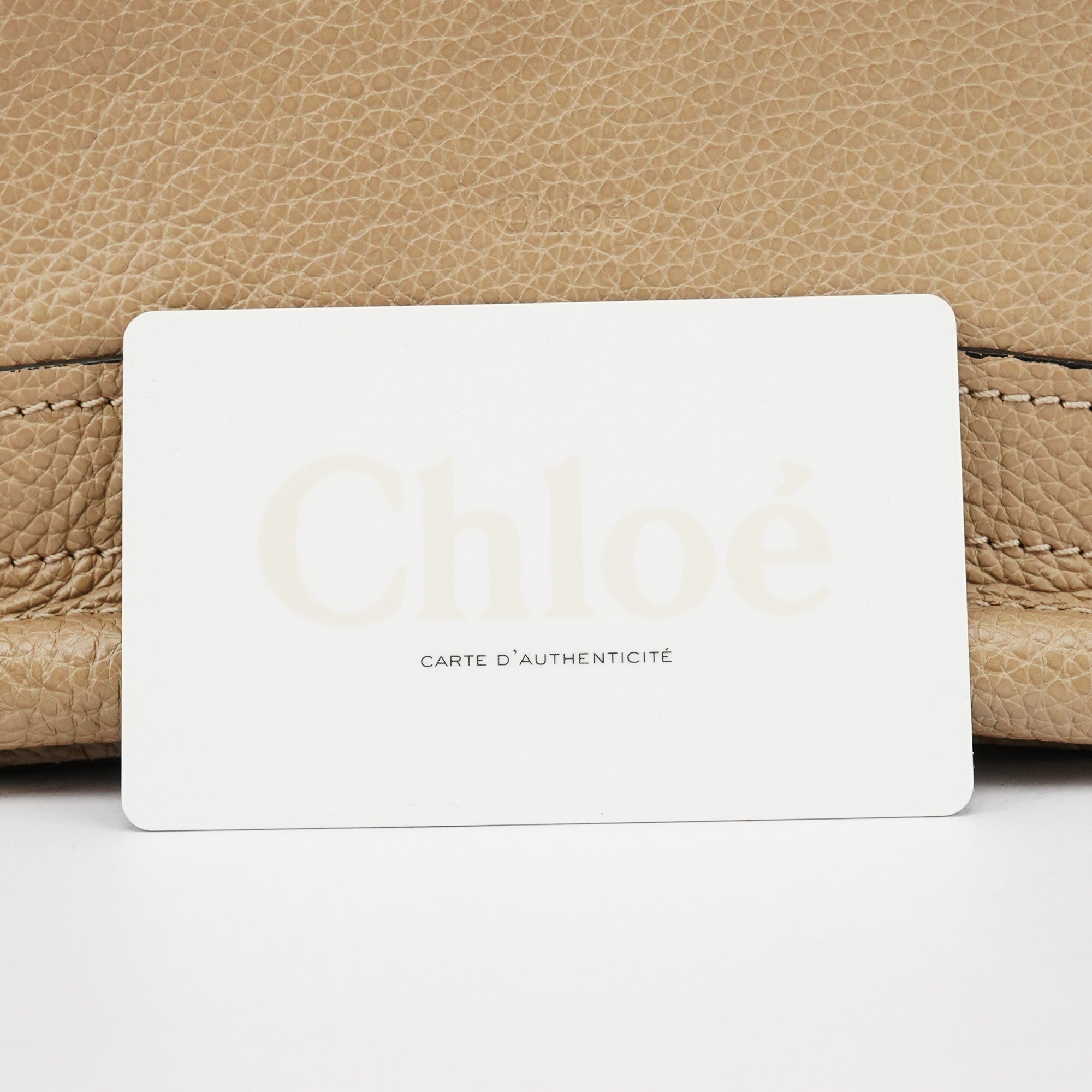 Chloe Beige Leather Paraty 2-Way Bag