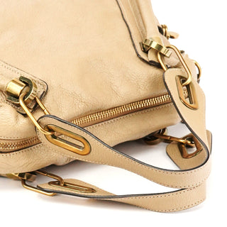 Chloe Beige Leather Paraty 2-Way Bag
