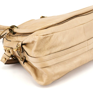 Chloe Beige Leather Paraty 2-Way Bag