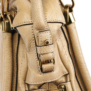 Chloe Beige Leather Paraty 2-Way Bag