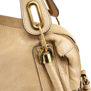 Chloe Beige Leather Paraty 2-Way Bag