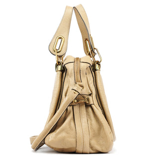 Chloe Beige Leather Paraty 2-Way Bag