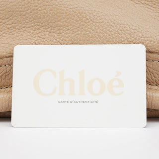 Chloe Beige Leather Paraty 2-Way Bag