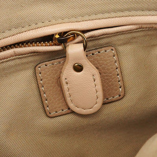 Chloe Beige Leather Paraty 2-Way Bag