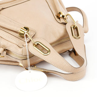 Chloe Beige Leather Paraty 2-Way Bag