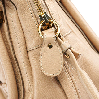 Chloe Beige Leather Paraty 2-Way Bag