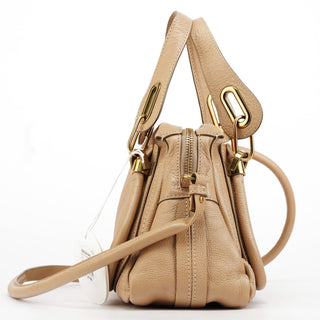 Chloe Beige Leather Paraty 2-Way Bag
