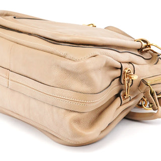 Chloe Beige Leather Paraty 2-Way Bag