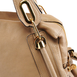 Chloe Beige Leather Paraty 2-Way Bag