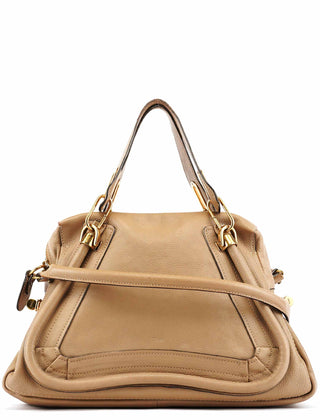 Chloe Beige Leather Paraty 2-Way Bag
