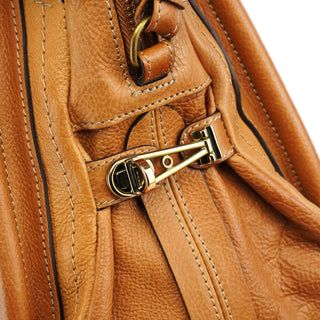 Chloe Beige Leather Paraty 2-Way Bag