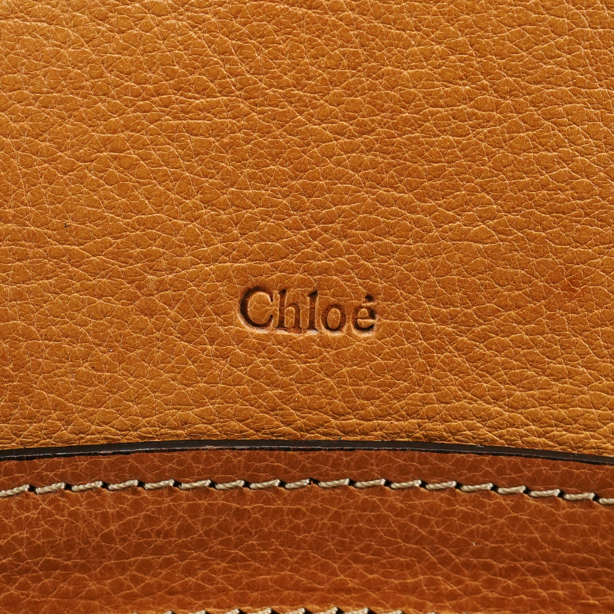 Chloé Sac deux portés Paraty en cuir beige