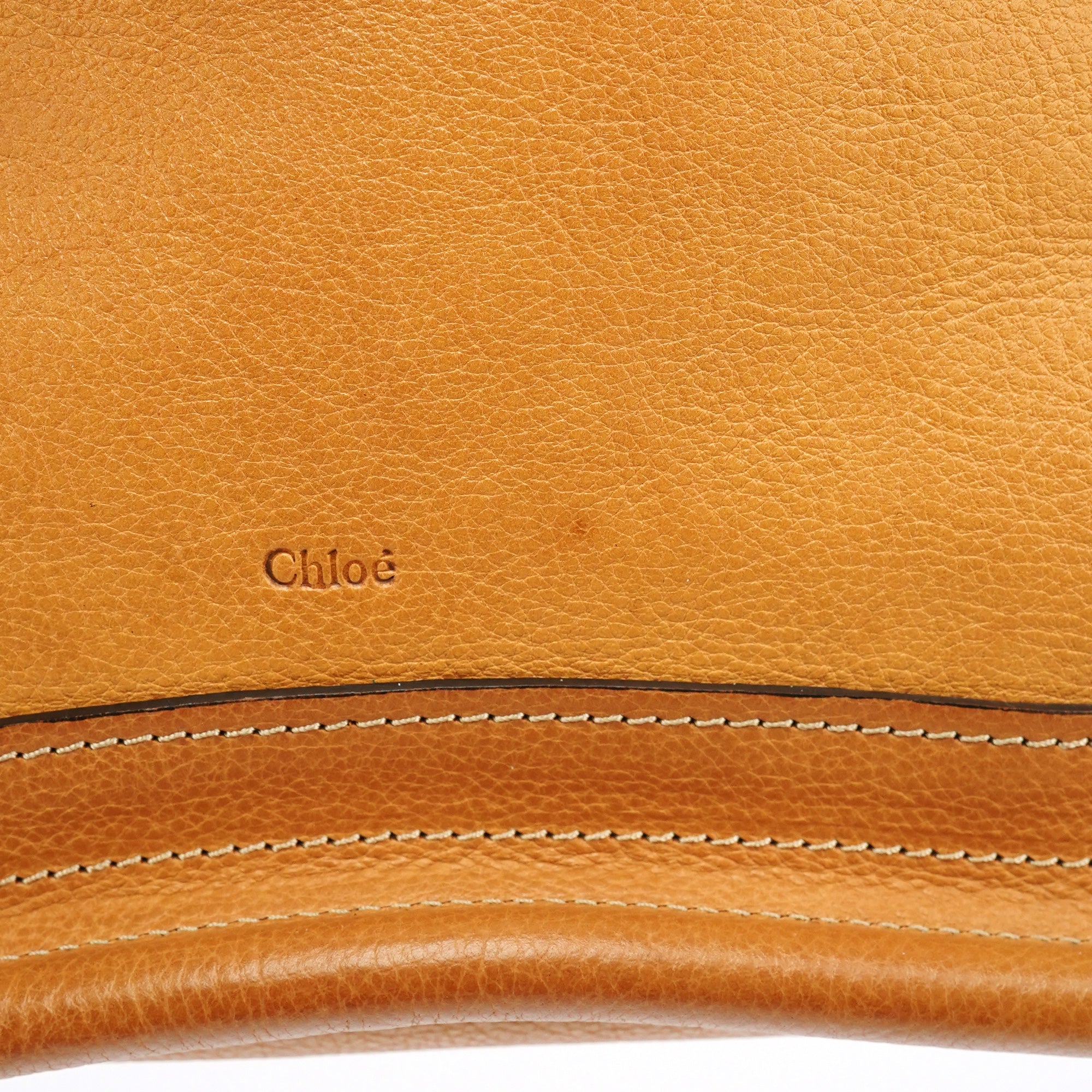 Chloé Sac deux portés Paraty en cuir beige