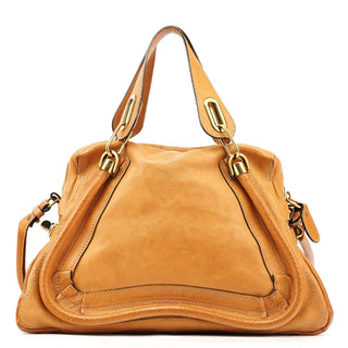 Chloe Beige Leather Paraty 2-Way Bag