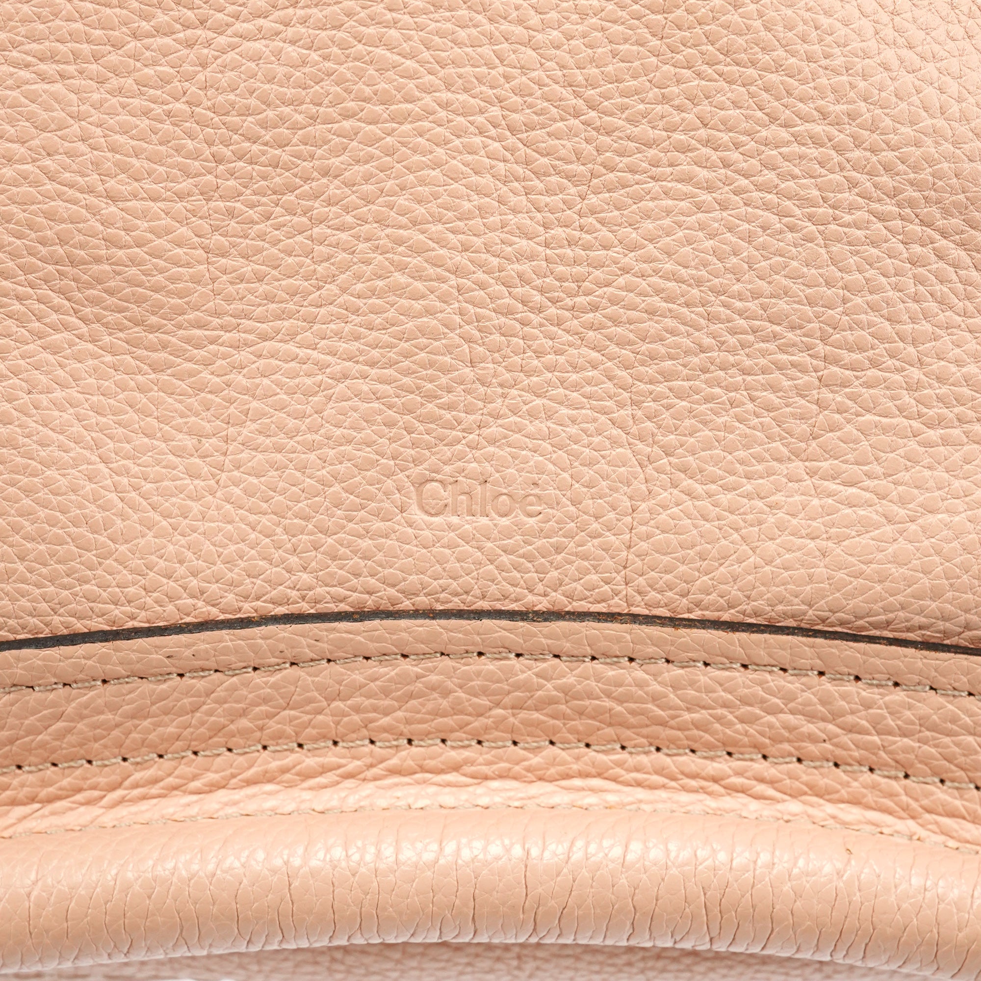 Chloé Sac deux portés Paraty en cuir beige