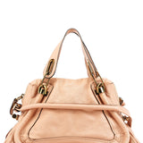 Chloé Sac deux portés Paraty en cuir beige