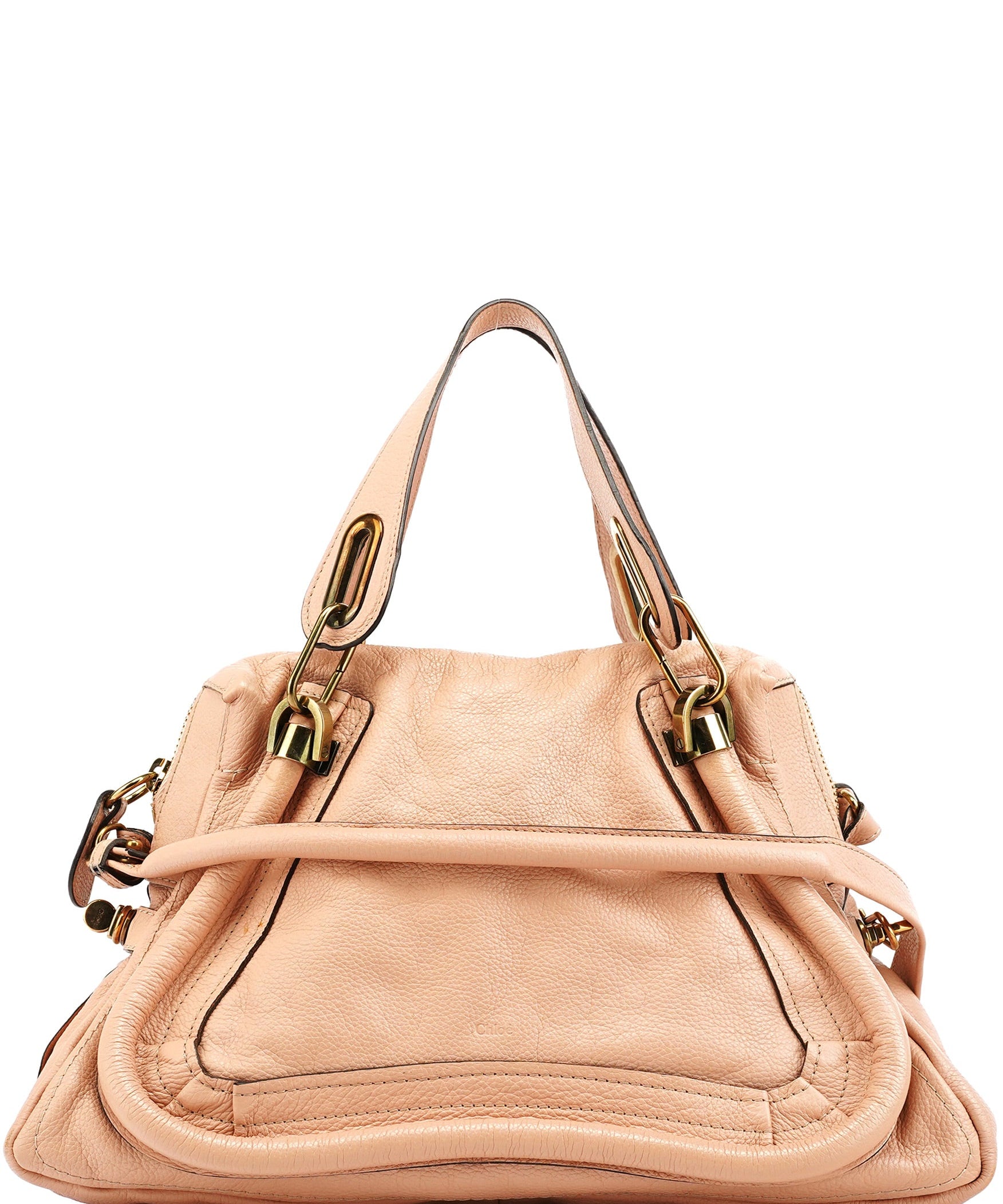Chloé Beige Leather Paraty 2-Way Bag