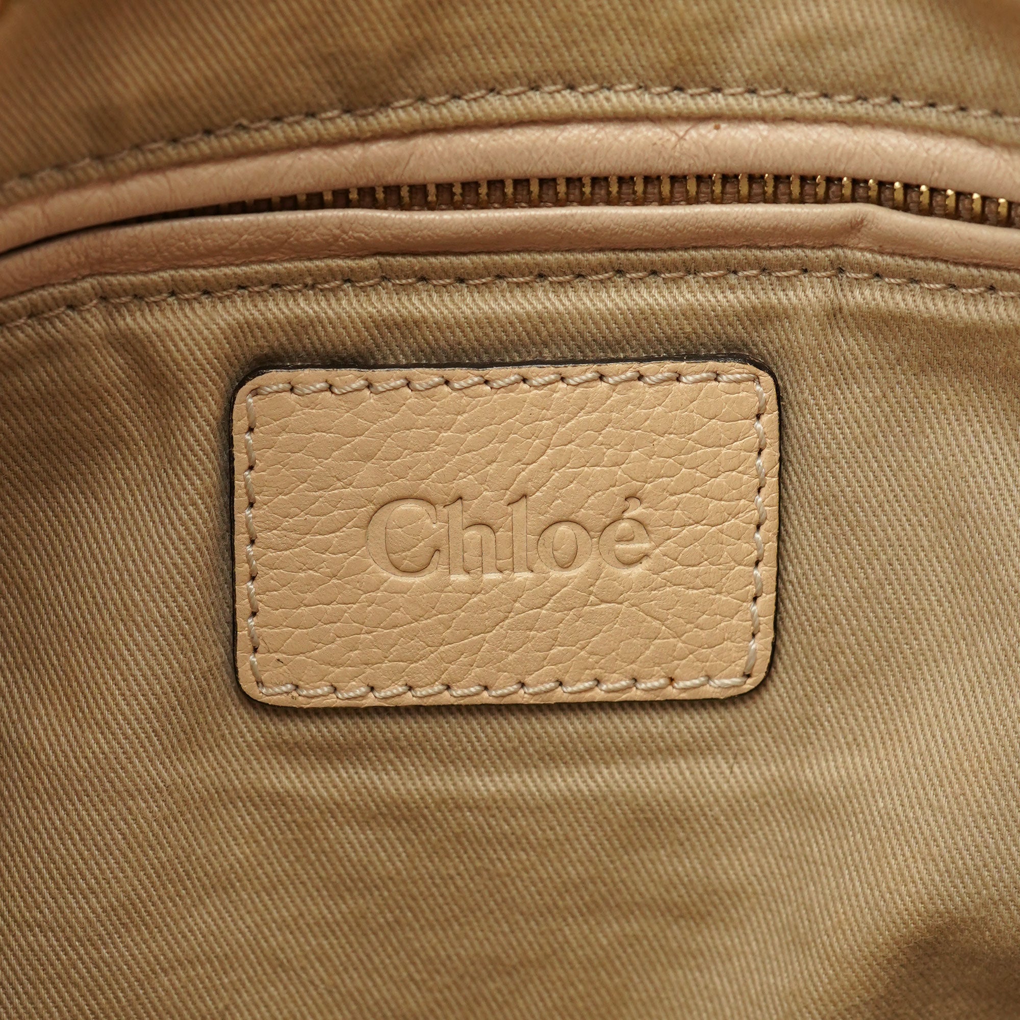 Chloé Beige Leather Paraty 2-Way Shoulder Bag