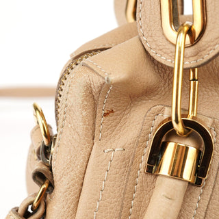 Chloé Beige Leather Paraty 2-Way Shoulder Bag