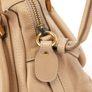 Chloé Beige Leather Paraty 2-Way Shoulder Bag