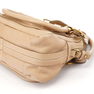 Chloé Beige Leather Paraty 2-Way Shoulder Bag