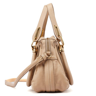 Chloé Beige Leather Paraty 2-Way Shoulder Bag