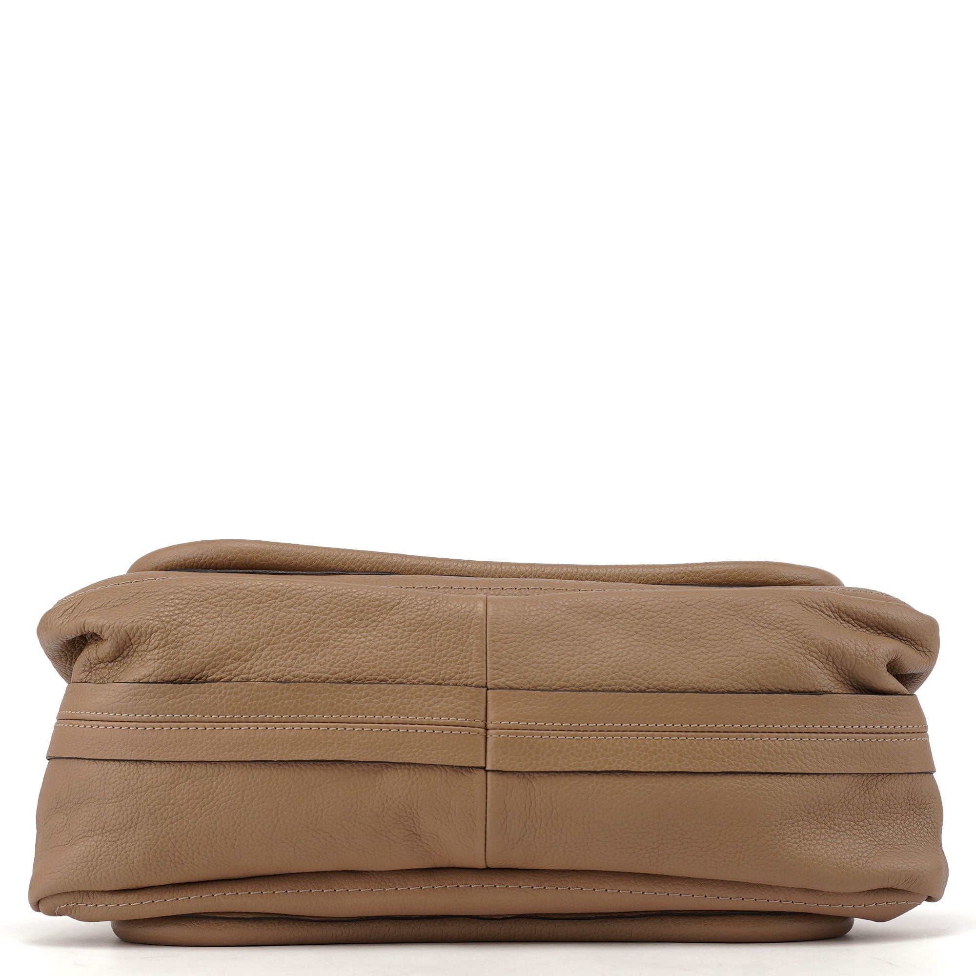 Chloé Sac deux portés Paraty en cuir beige