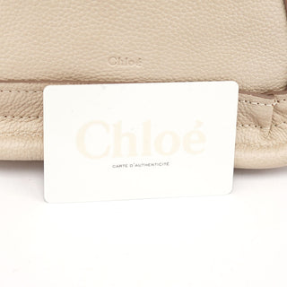 Chloé Beige Leather Paraty 2-Way Shoulder Bag