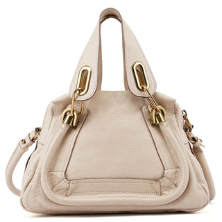 Chloé Beige Leather Paraty 2-Way Shoulder Bag