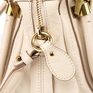Chloé Beige Leather Paraty 2-Way Shoulder Bag