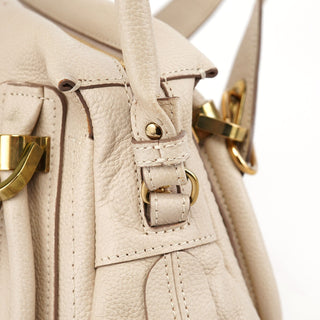 Chloé Beige Leather Paraty 2-Way Shoulder Bag