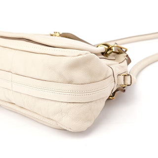 Chloé Beige Leather Paraty 2-Way Shoulder Bag