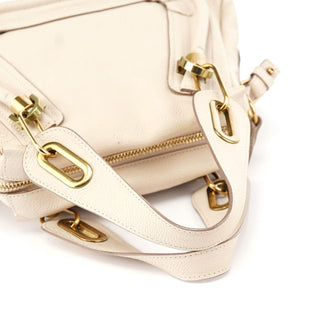 Chloé Beige Leather Paraty 2-Way Shoulder Bag