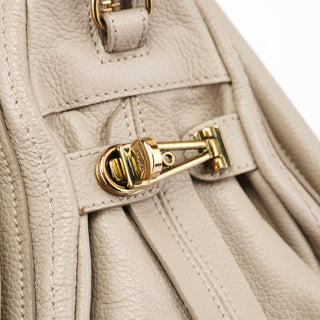 Chloé Beige Leather Paraty 2-Way Shoulder Bag