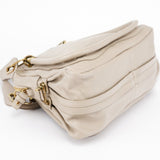 Chloé Sac deux portés Paraty en cuir beige