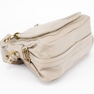 Chloé Beige Leather Paraty 2-Way Shoulder Bag