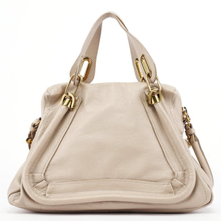 Chloé Beige Leather Paraty 2-Way Shoulder Bag