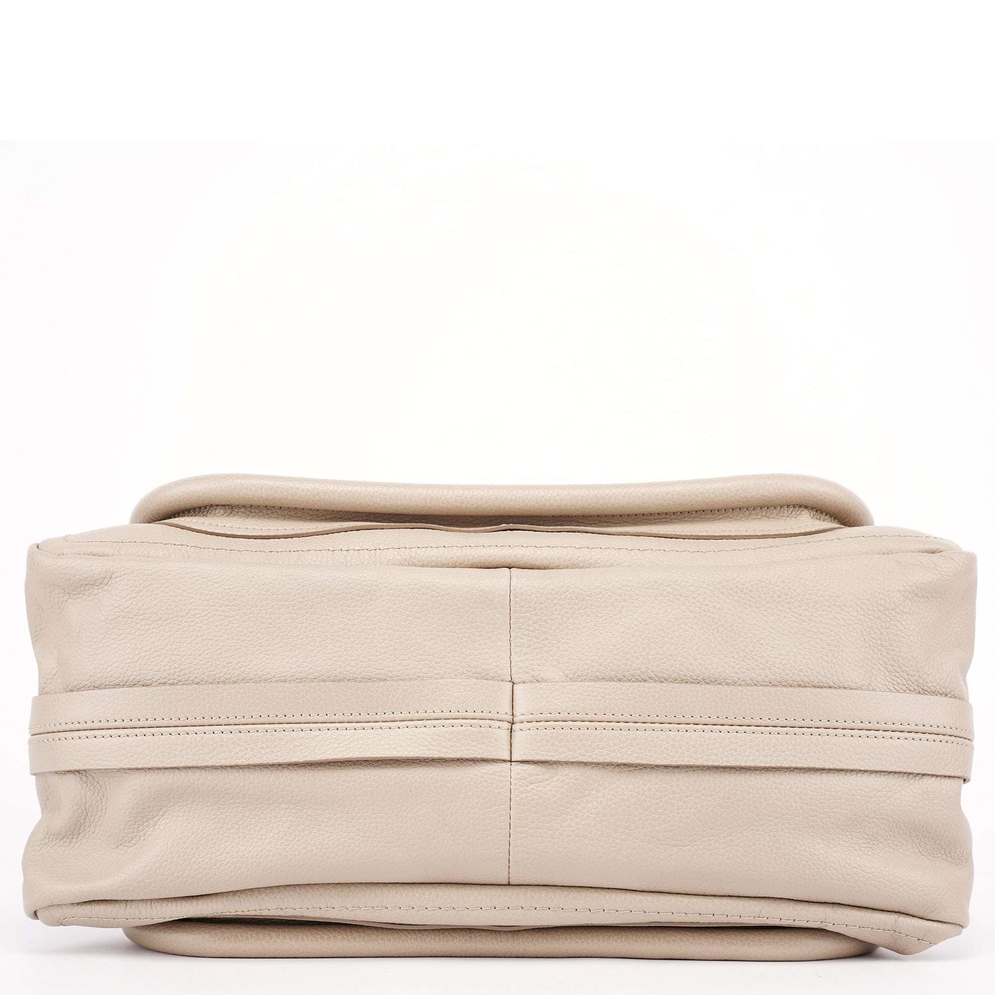 Chloé Sac deux portés Paraty en cuir beige