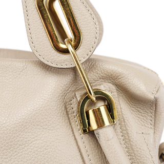 Chloé Beige Leather Paraty 2-Way Shoulder Bag
