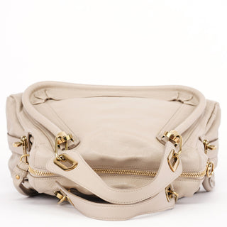 Chloé Beige Leather Paraty 2-Way Shoulder Bag