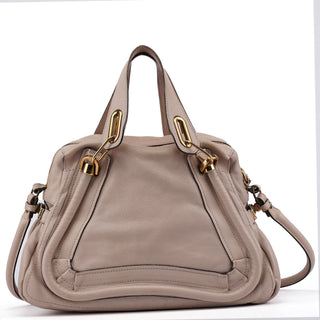 Chloé Beige Leather Paraty 2-Way Shoulder Bag