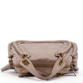 Chloé Beige Leather Paraty 2-Way Shoulder Bag