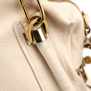 Chloé Beige Leather Paraty 2-Way Shoulder Bag